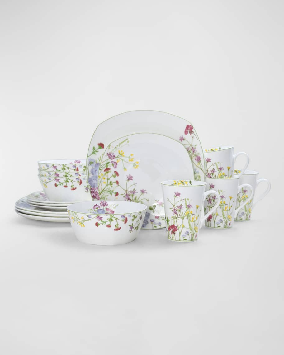 16 piece square dinnerware set top