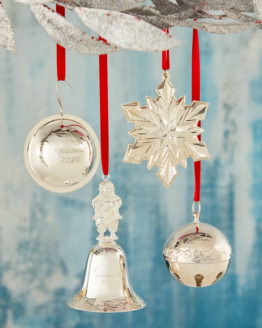 Image 2 of 2: 2020 Silver-Plated Grande Baroque Ball Christmas Ornament (26th Edition)