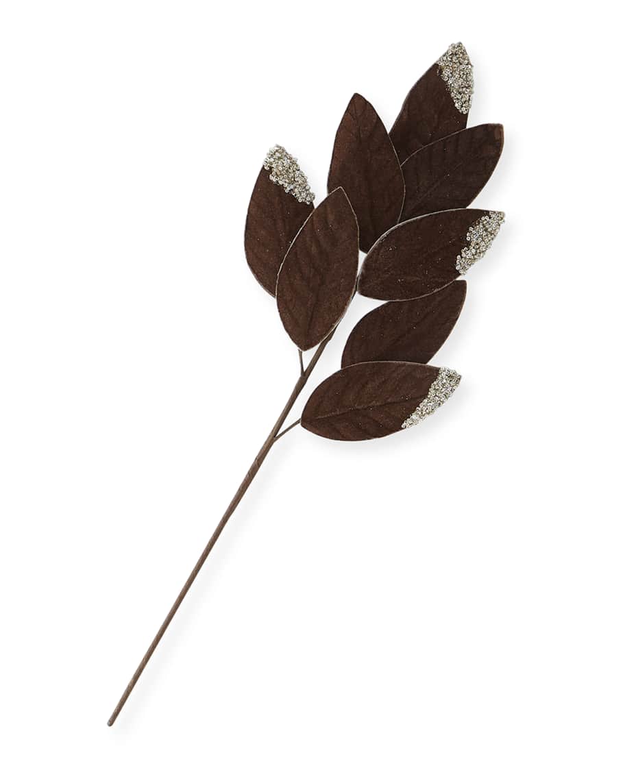 Image 2 of 2: Glitter Leaf Pick