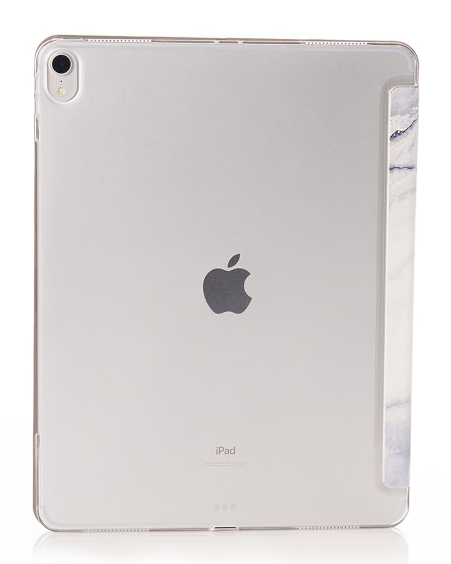 Image 3 of 4: Gray Marble 12.9" iPad Pro Case - 3rd Generation