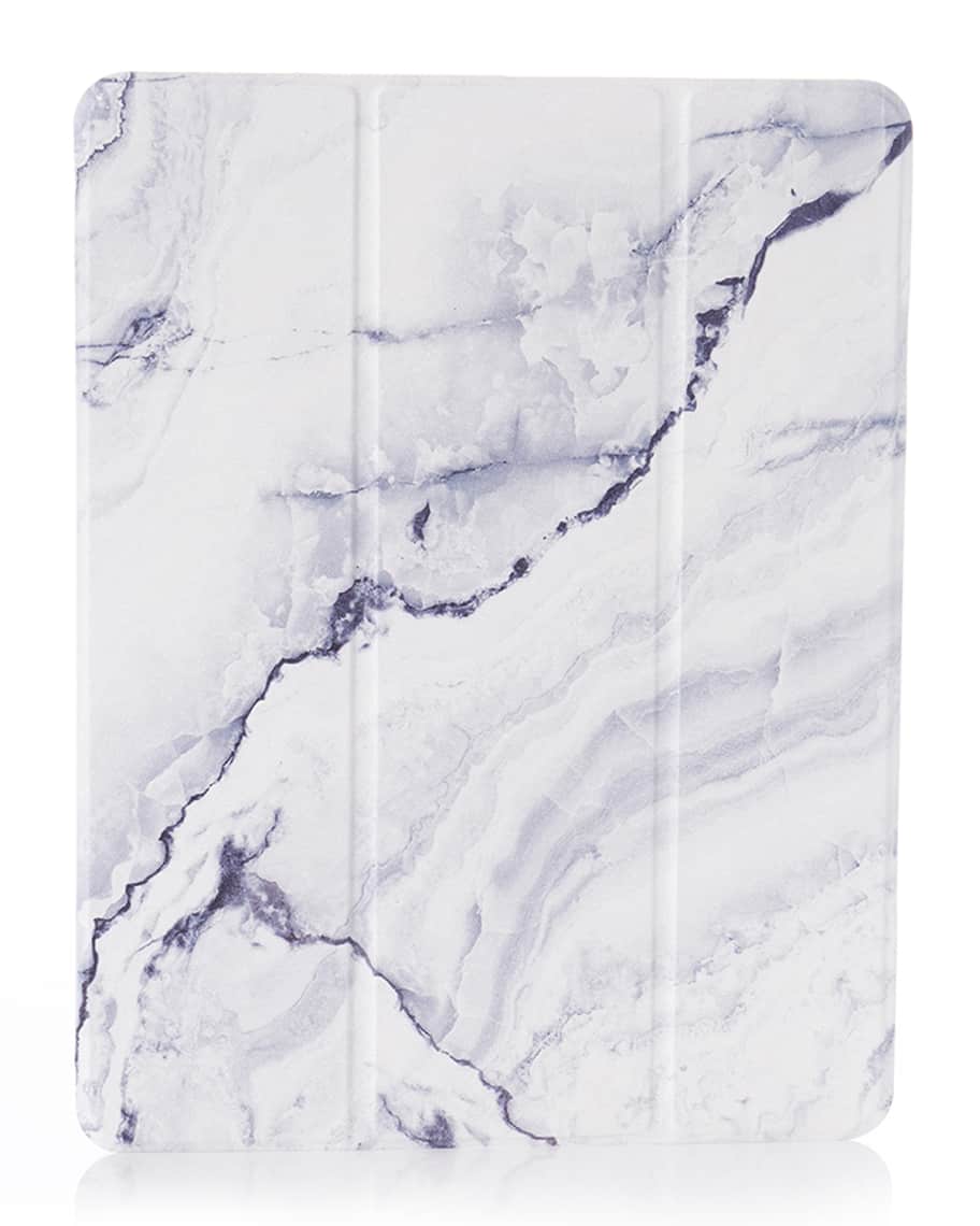 Image 1 of 4: Gray Marble 12.9" iPad Pro Case - 3rd Generation