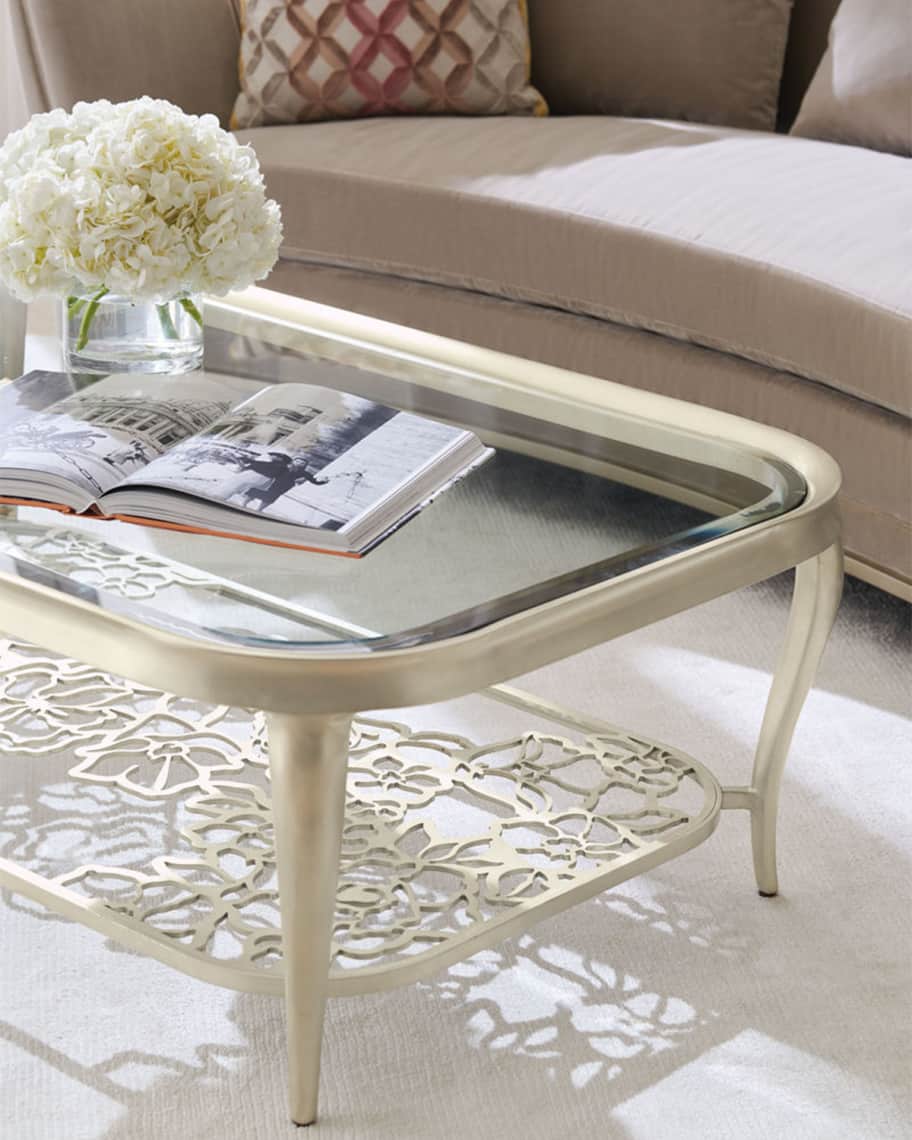 Image 2 of 3: Flower Power Cocktail Table
