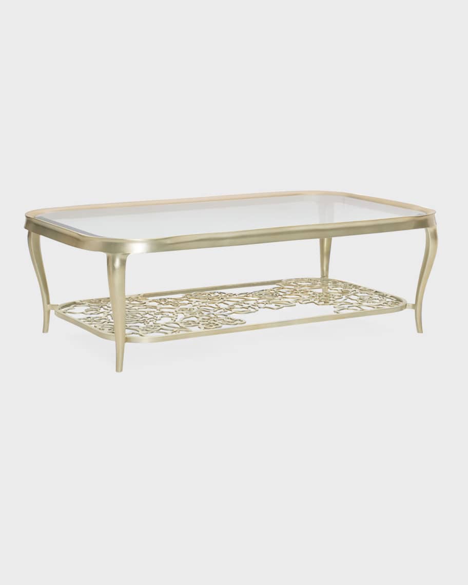 Image 1 of 3: Flower Power Cocktail Table