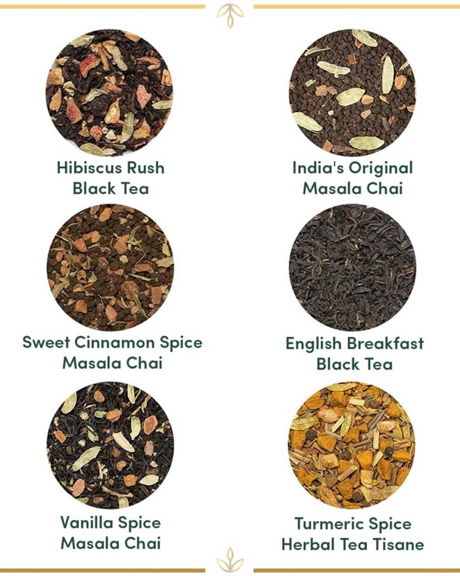Image 3 of 5: Glow - Luxurious Tea Gift Set | 6 Delicious Teas Packed In Gold Tin Caddies