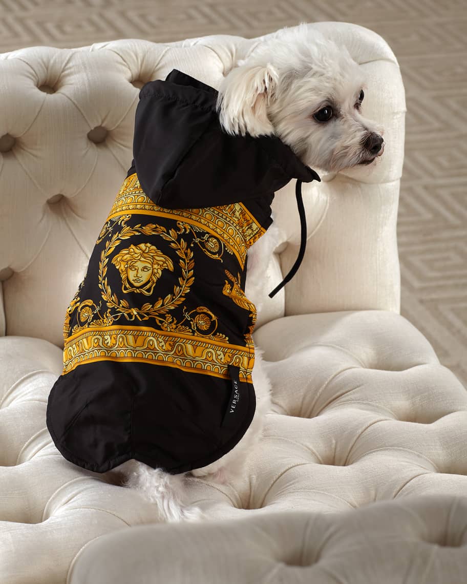 Versace Barocco Small Dog Rain Coat Horchow