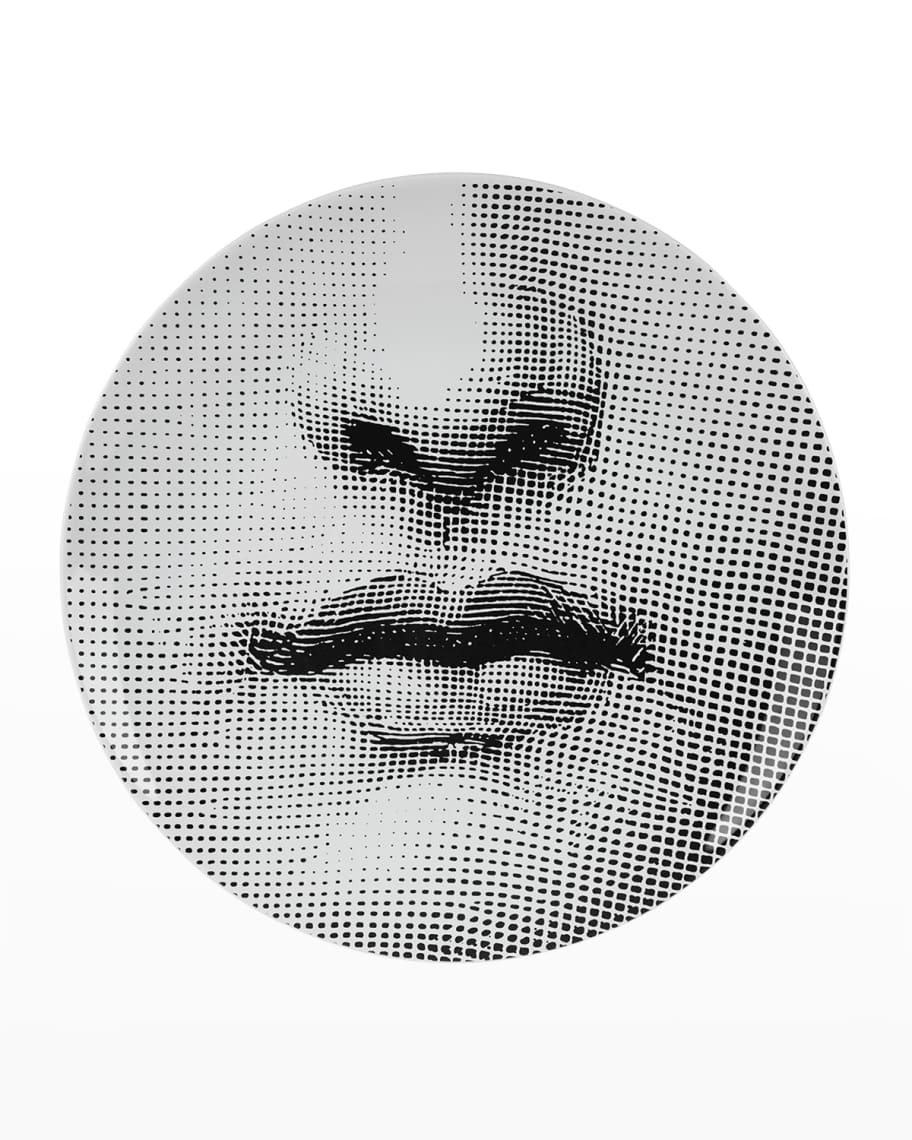 Fornasetti jagged face plate - Black