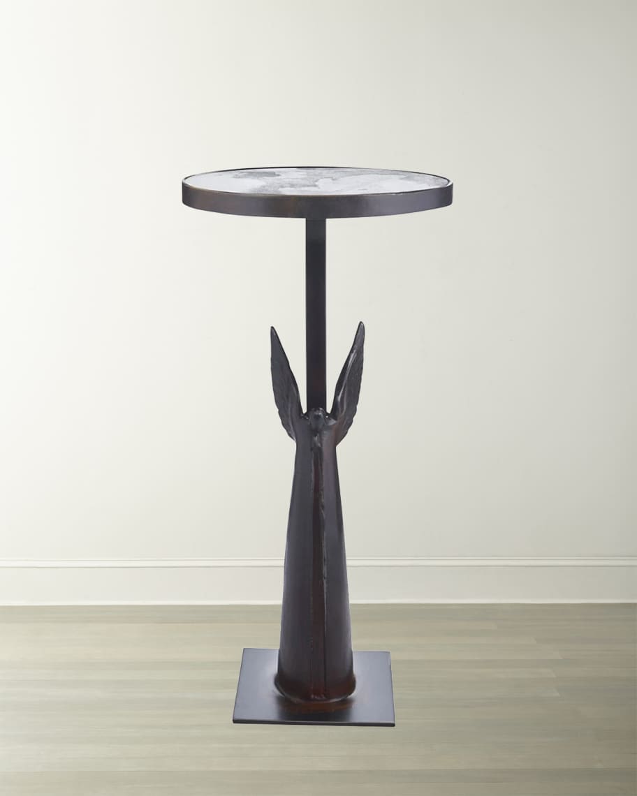 Jan Barboglio Angel de Paz Glass-Top Side Table | Horchow