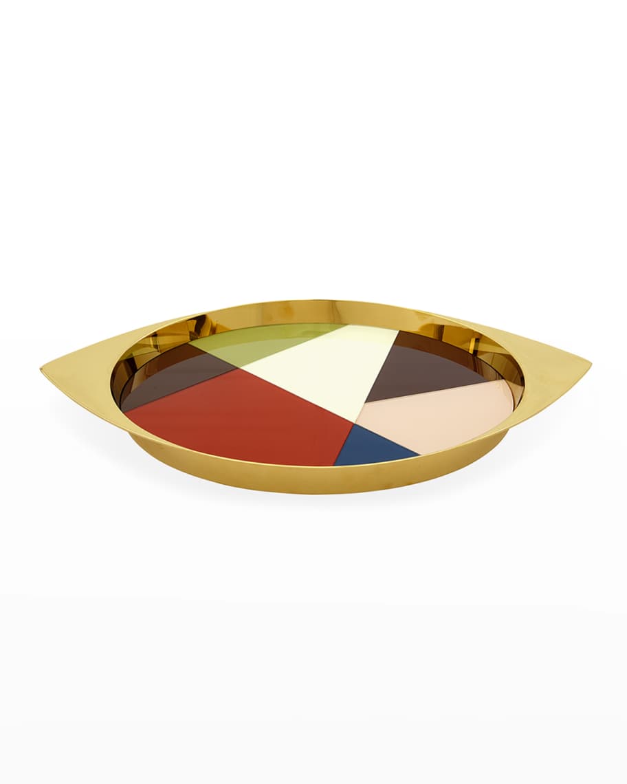 JONATHAN ADLER FRACTAL GLASS TRAY