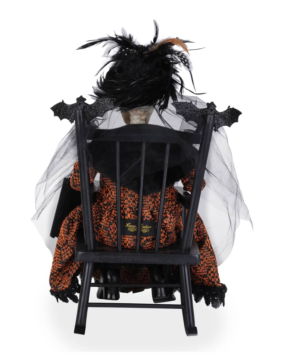 Image 2 of 2: Spooky Hallow Skeleton in Chair