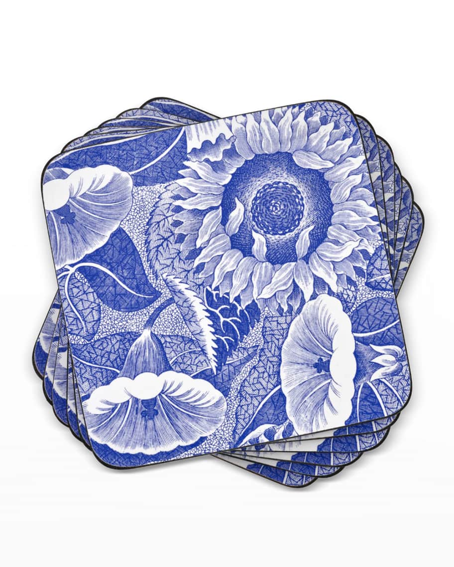 Image 2 of 3: Blue Room Sunflower Coasters, Set of 6
