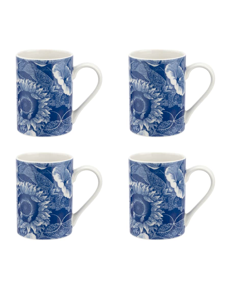 Spode Blue Room Sunflower Mugs, Set of 4 Horchow