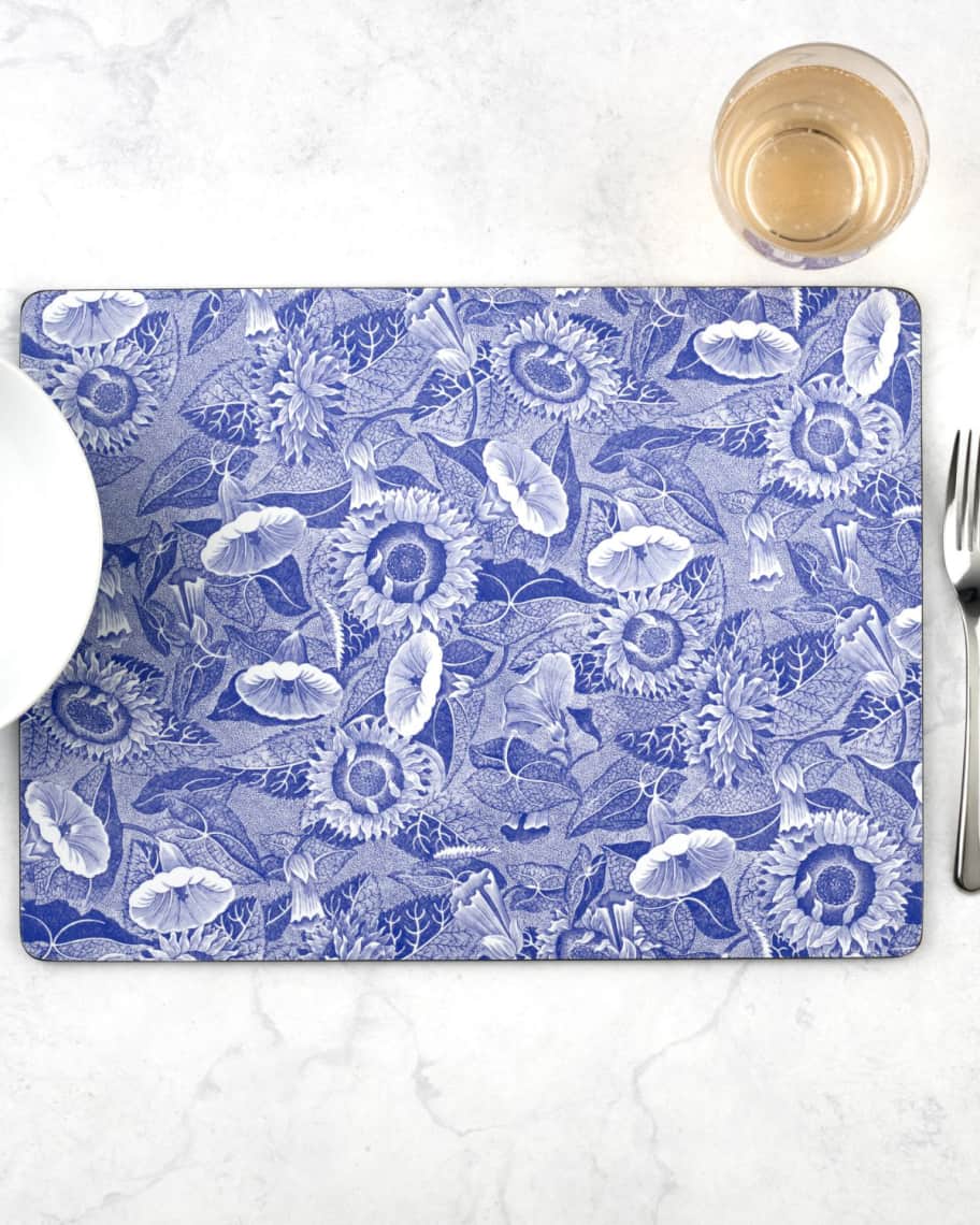 Image 1 of 6: Blue Room Sunflower Placemats, Set of 4