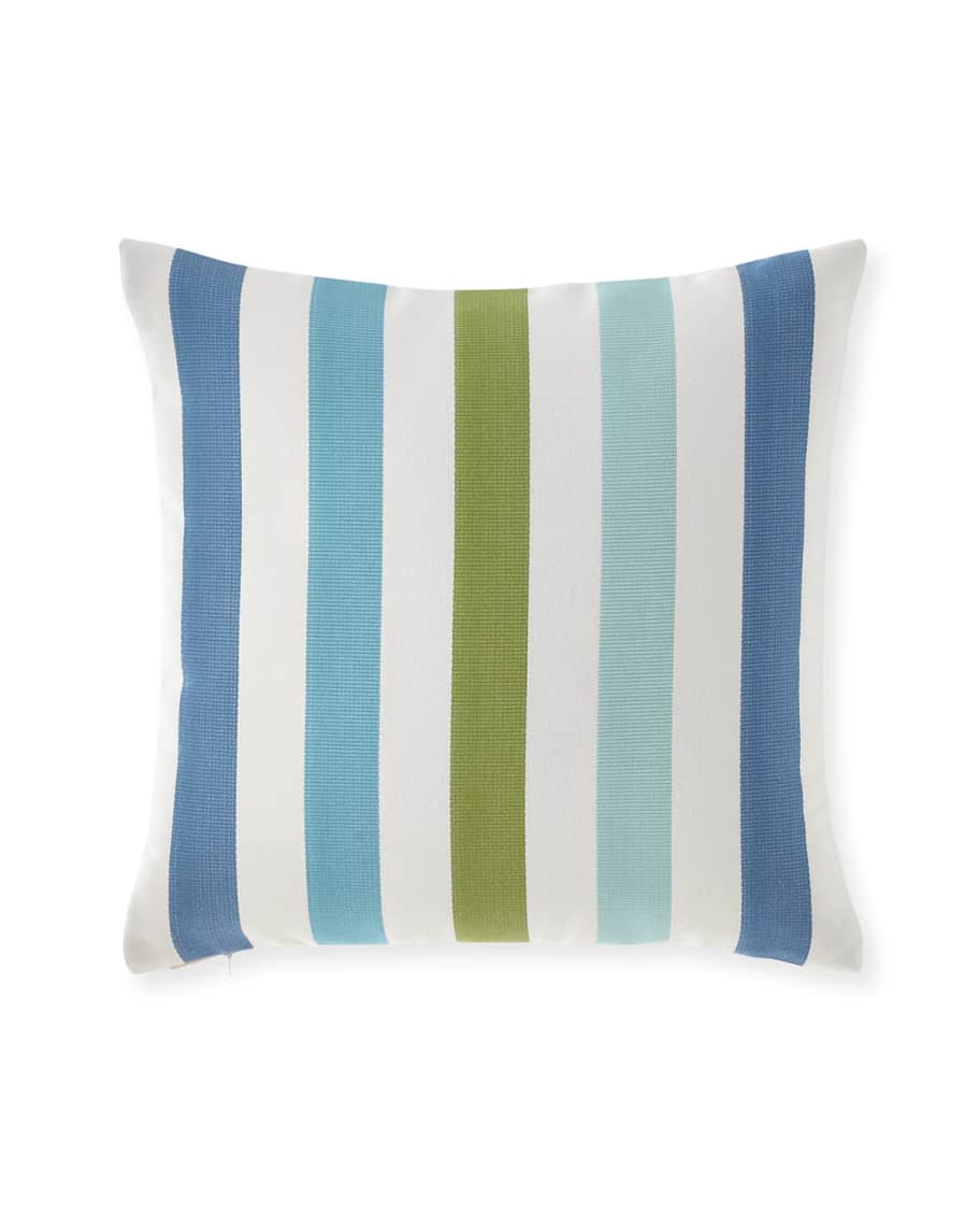 Image 3 of 3: Rhodes Stripe Sunbrella Pillow