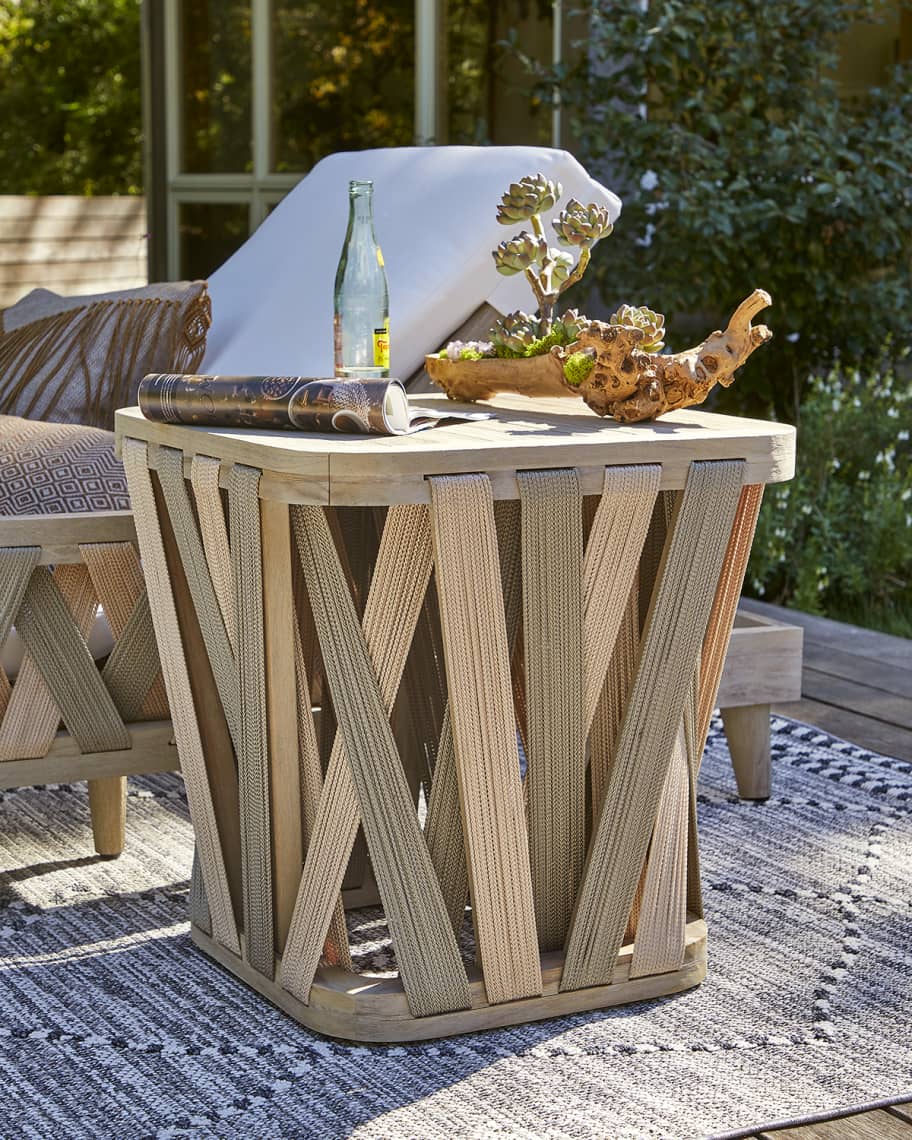 Image 1 of 5: Boca Square Outdoor Side Table