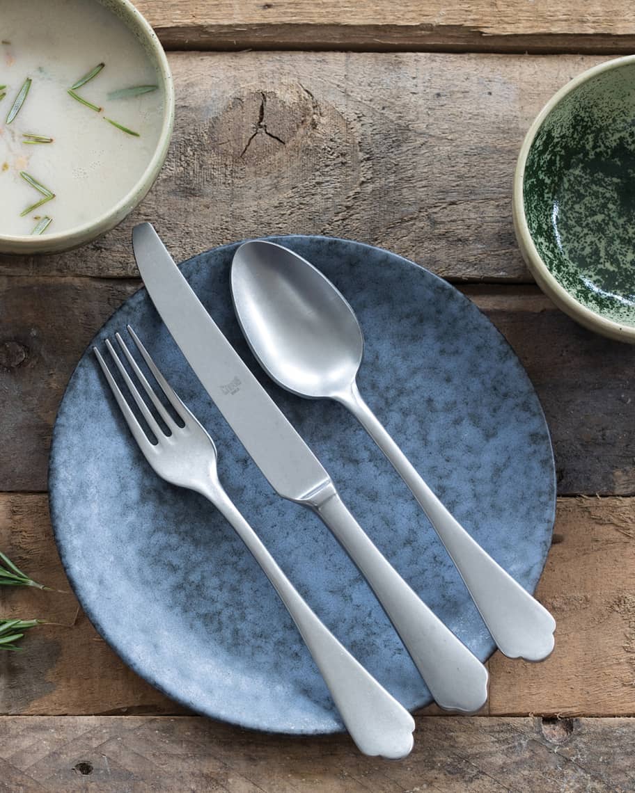 Image 2 of 2: Dolce Vita Pewter 20-Piece Flatware Set