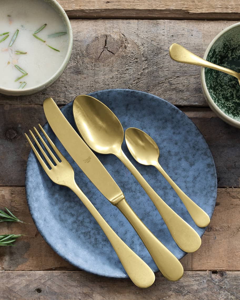Image 2 of 2: Vintage Oro 5-Piece Flatware Set