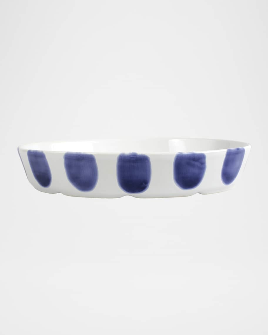 Image 2 of 2: Santorini Dot Oval Baker