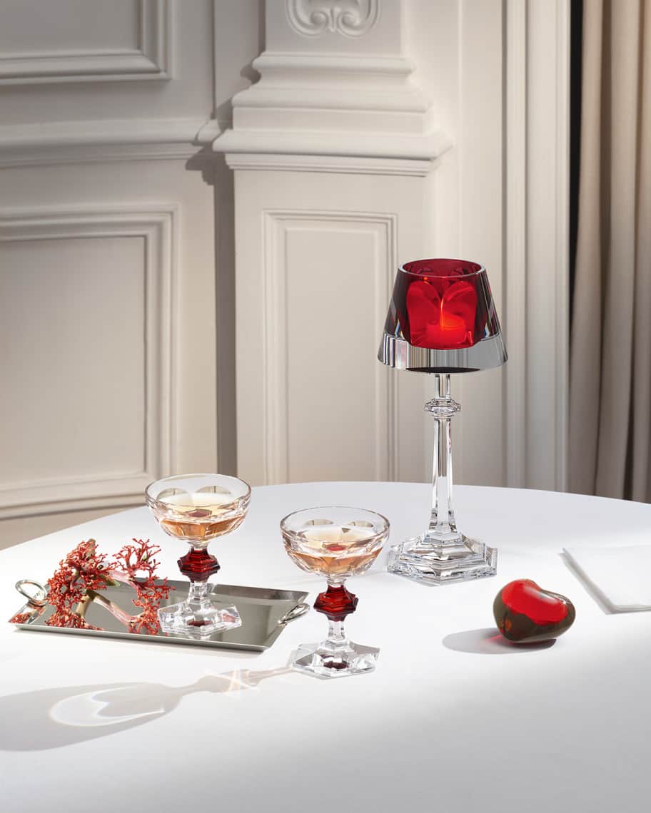 Image 1 of 3: Harcourt Coupe Red Knob Glasses, Set of 2