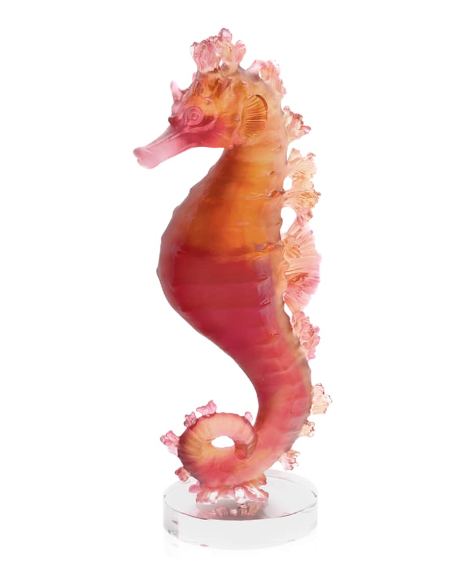 Daum Coral Sea Seahorse, Amber/Red Horchow 