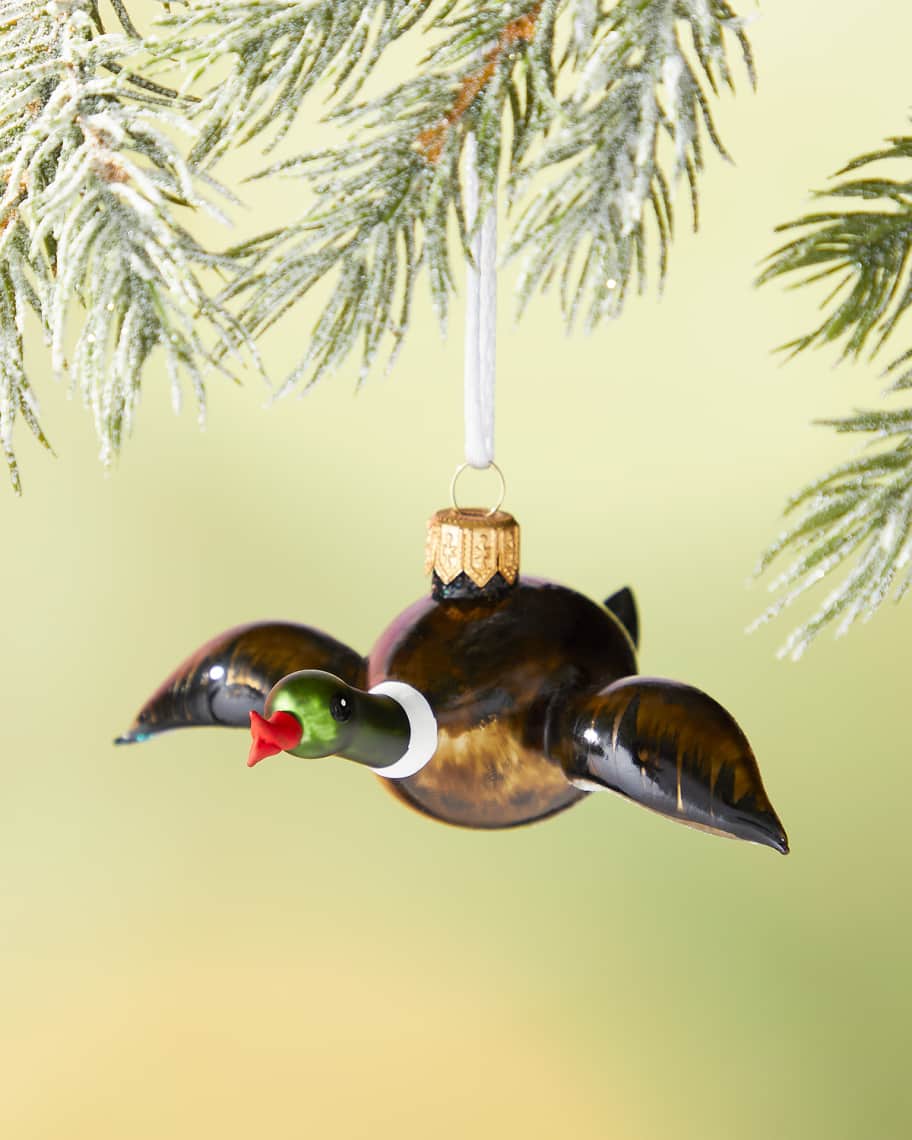 Neiman Marcus Flying Duck Christmas Ornament