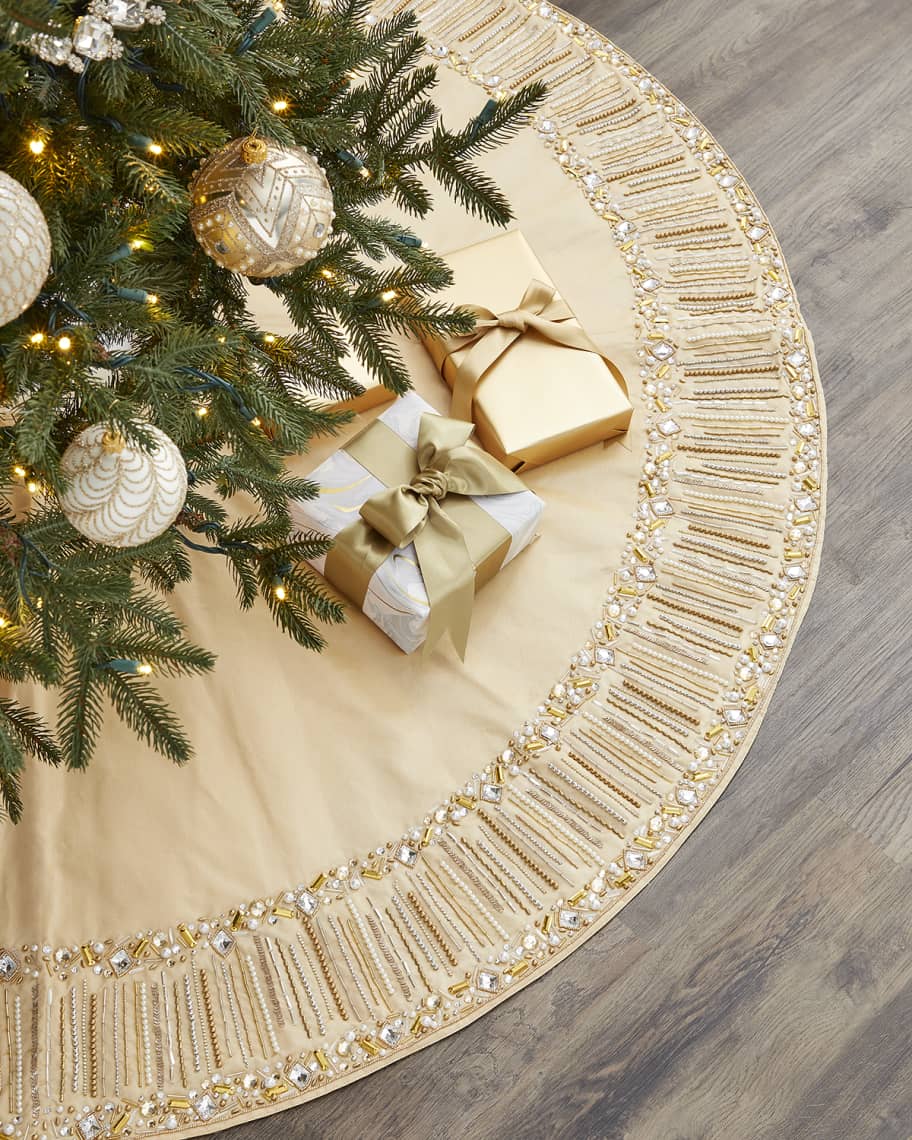 Kim Seybert Holiday Spray Tree Skirt Horchow