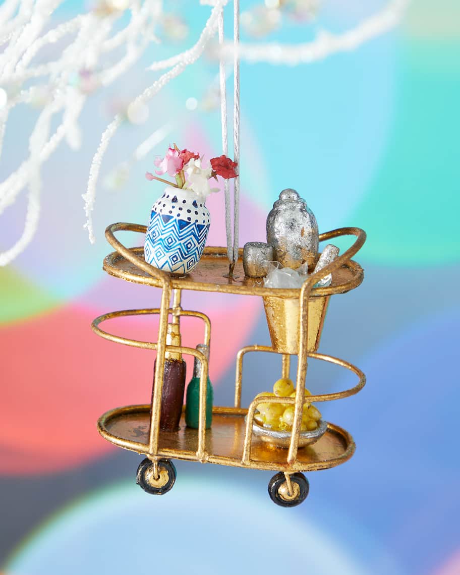 Cody Foster & Co Glam Bar Cart Ornament Horchow