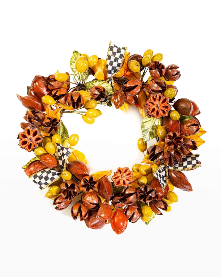 MacKenzieChilds Walk In The Woods Bobeche Wreath Horchow