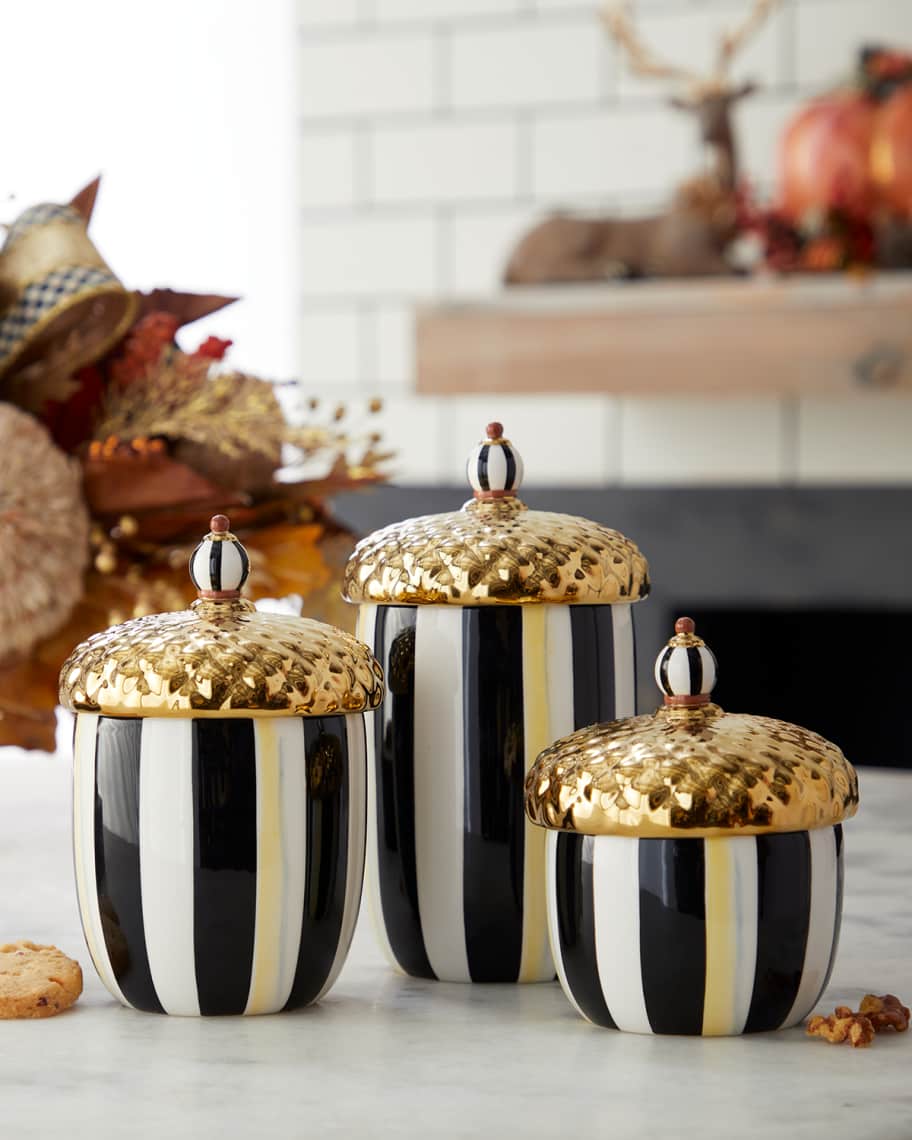 MacKenzie-Childs Acorn Canisters, Set Of 3 | Horchow