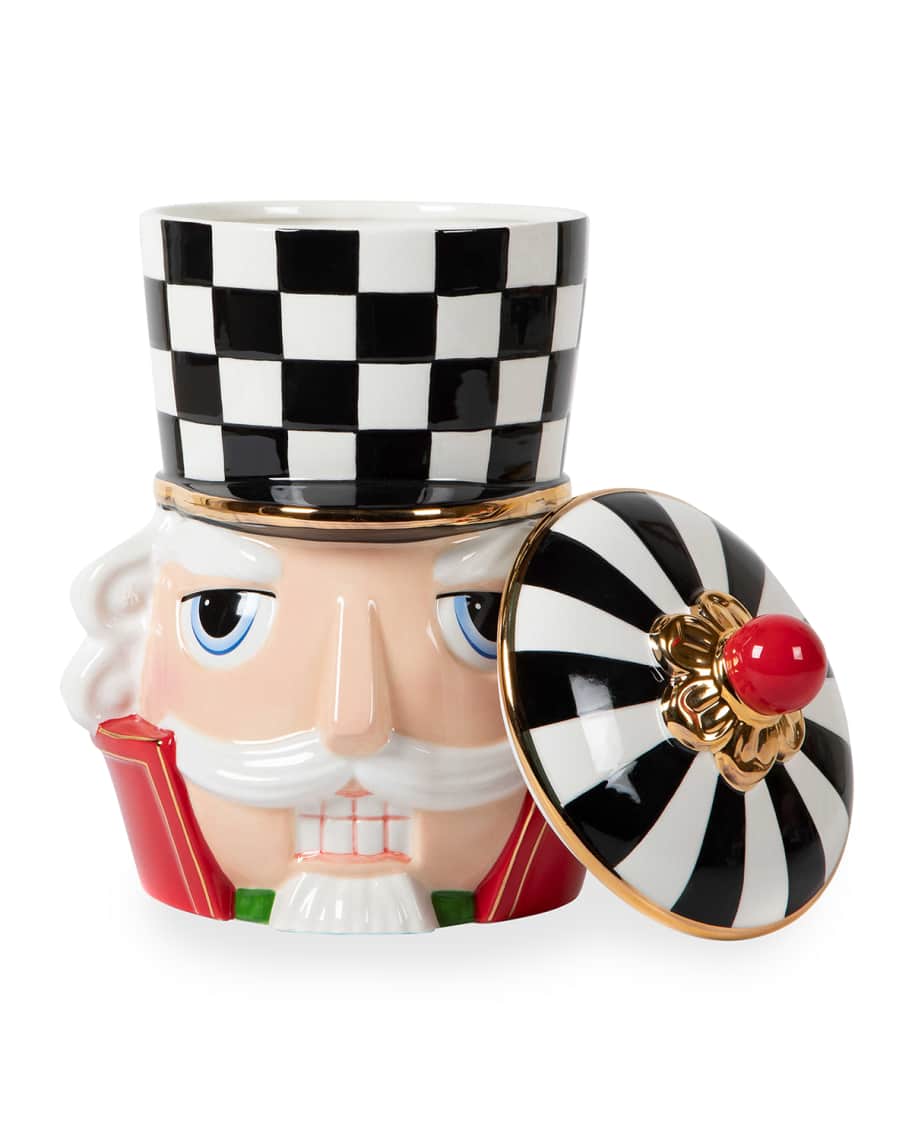 MacKenzieChilds Buckingham Nutcracker Cookie Jar
