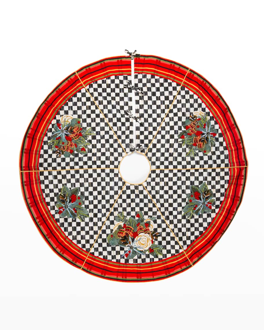 Image 1 of 1: Scottish Bouquet Tree Skirt