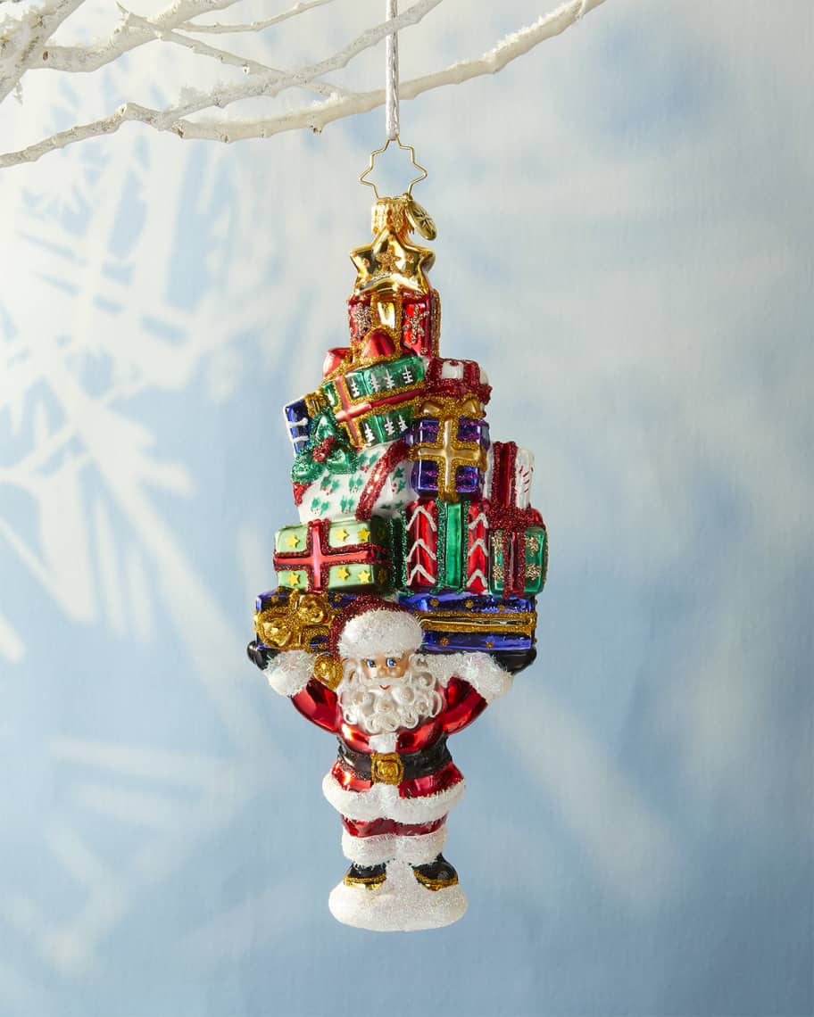 Christopher Radko Santa Setting The Scene Ornament