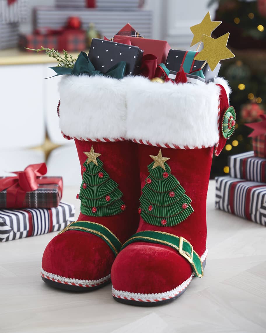 Katherine's Collection Santa Boots Tabletop | Horchow