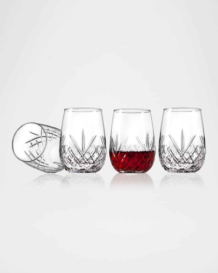 Image 1 of 2: Dublin Stemless Wine Glasses, Set of 4