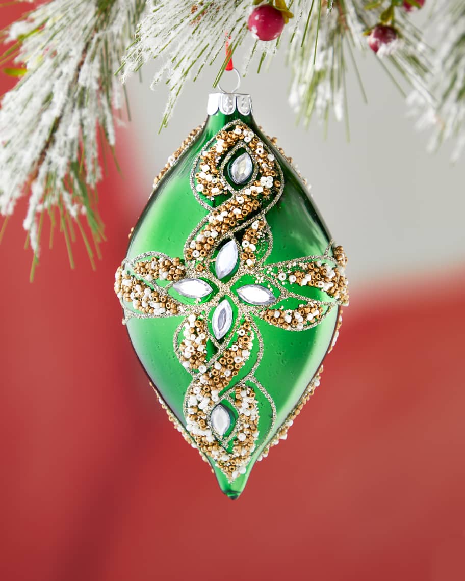 Jim Marvin Jewel Finial 6 Christmas Ornament