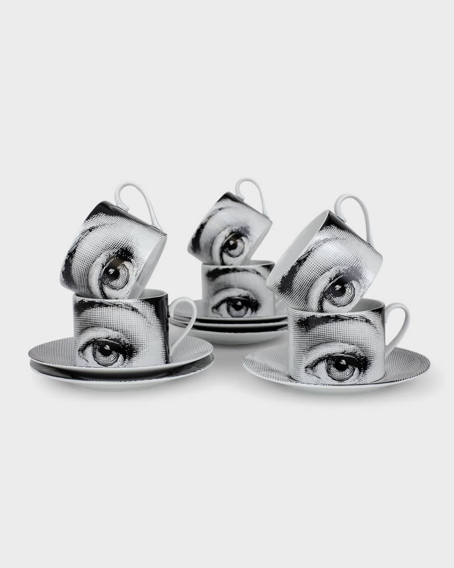 Image 1 of 1: Set of 6 Tea Cups Tema e Variazioni n1