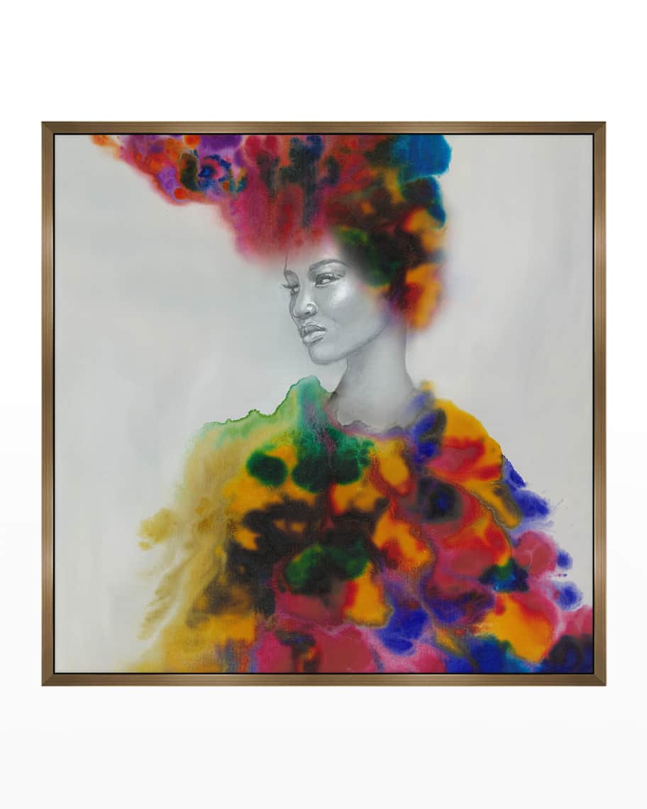 Image 1 of 1: "Tie Dye Lady" Wall Art
