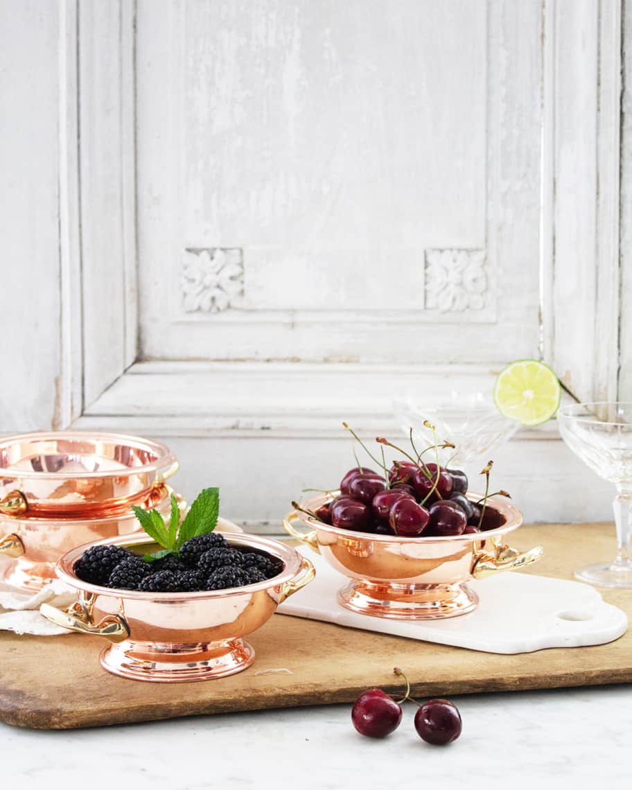 Image 1 of 5: Vintage-Inspired Pedestal Bowls, Set of 2