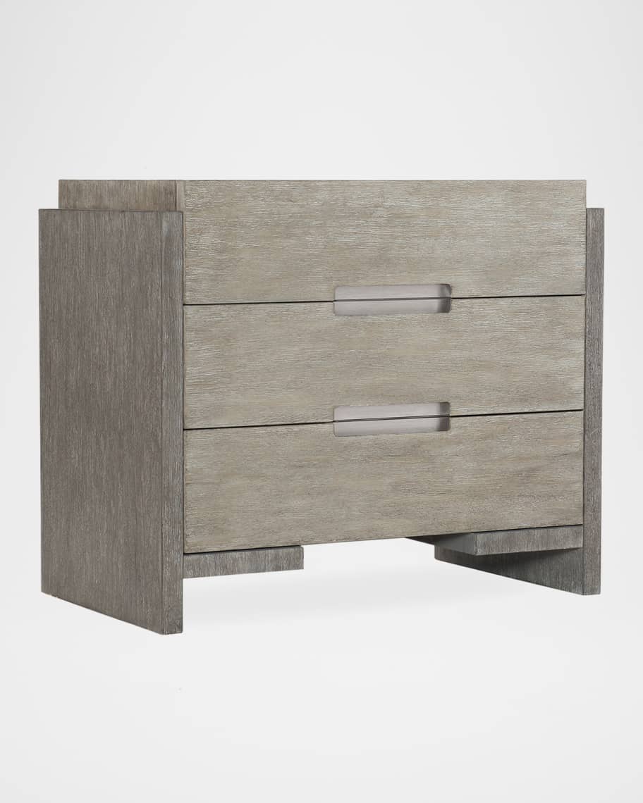 Image 1 of 3: Foundations 3 Drawer Nightstand