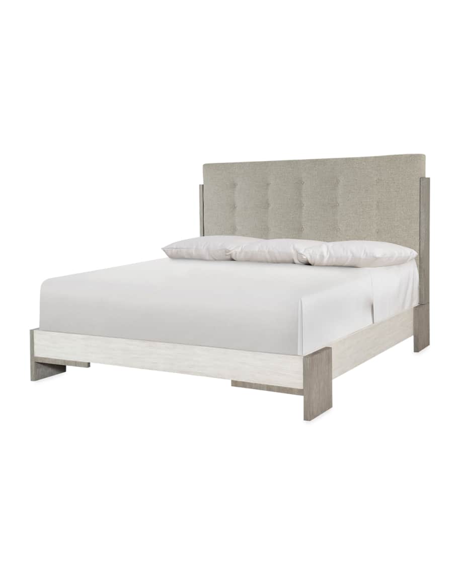 Image 3 of 5: Foundations Tufted Queen Bed