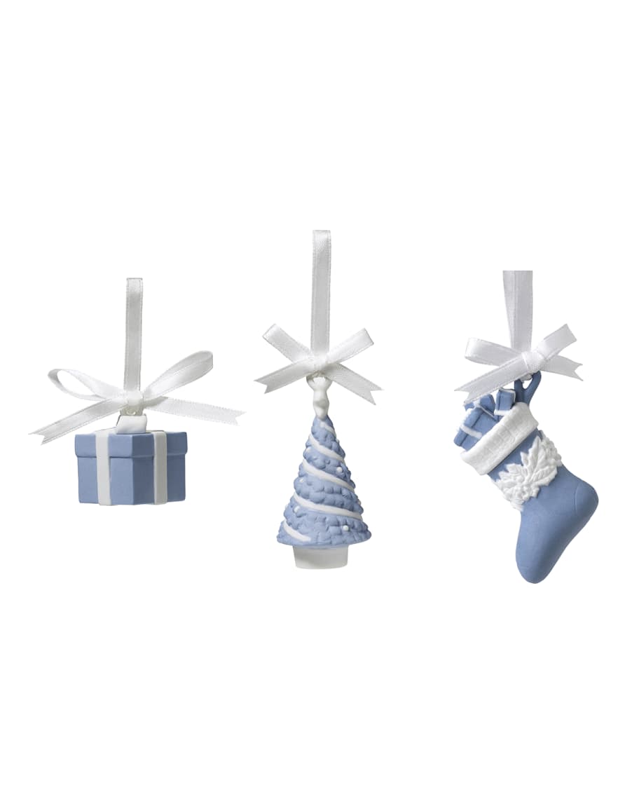 Image 1 of 1: Snowflake Ornaments, Set of 3