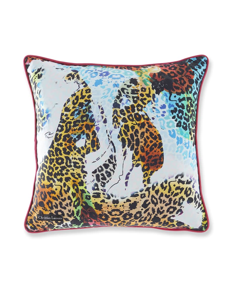 Christian Lacroix Les Felines Magenta Pillow 16" Horchow
