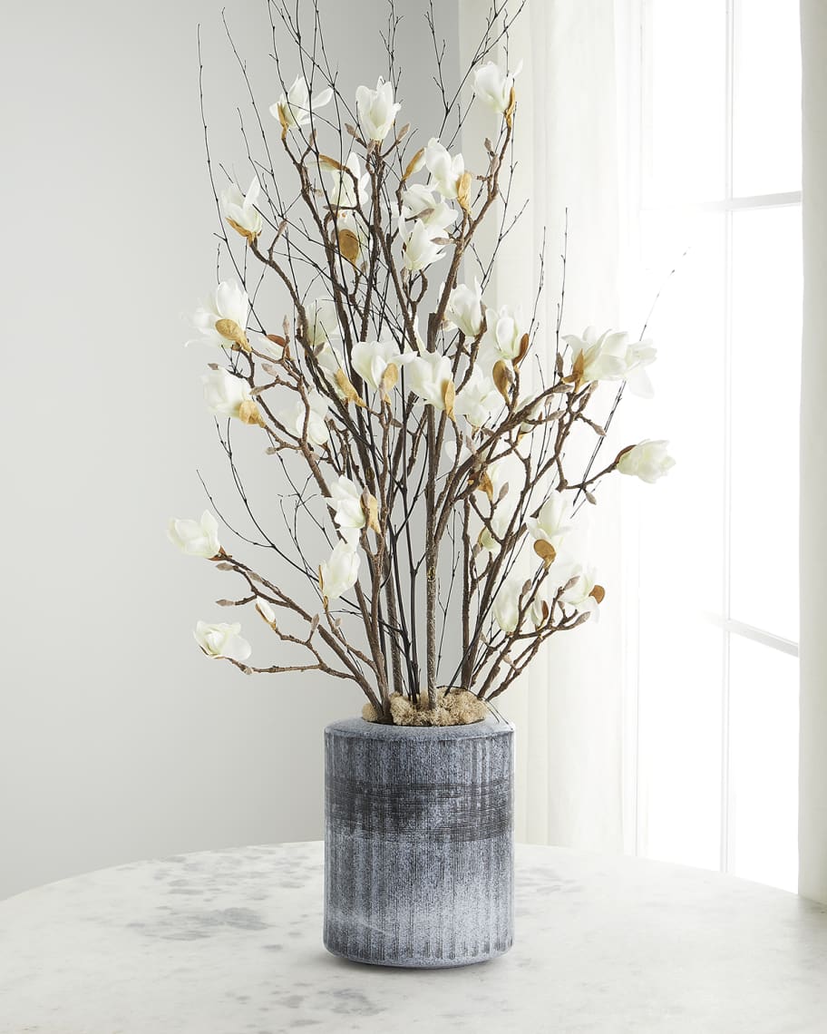 Image 1 of 2: Japanese Magnolia Twilight Faux-Floral Arrangement