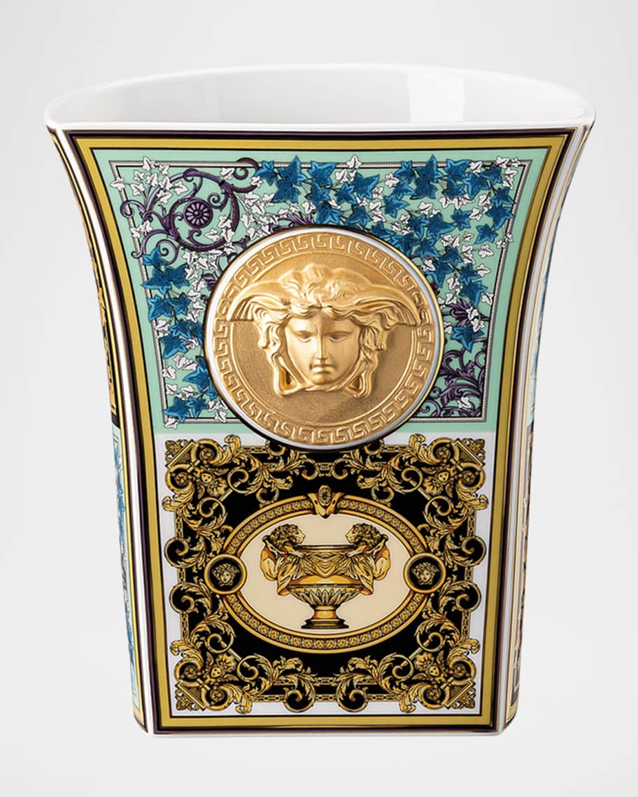 Versace Medusa Madness Vase in Barocco Mosaic 7" Horchow