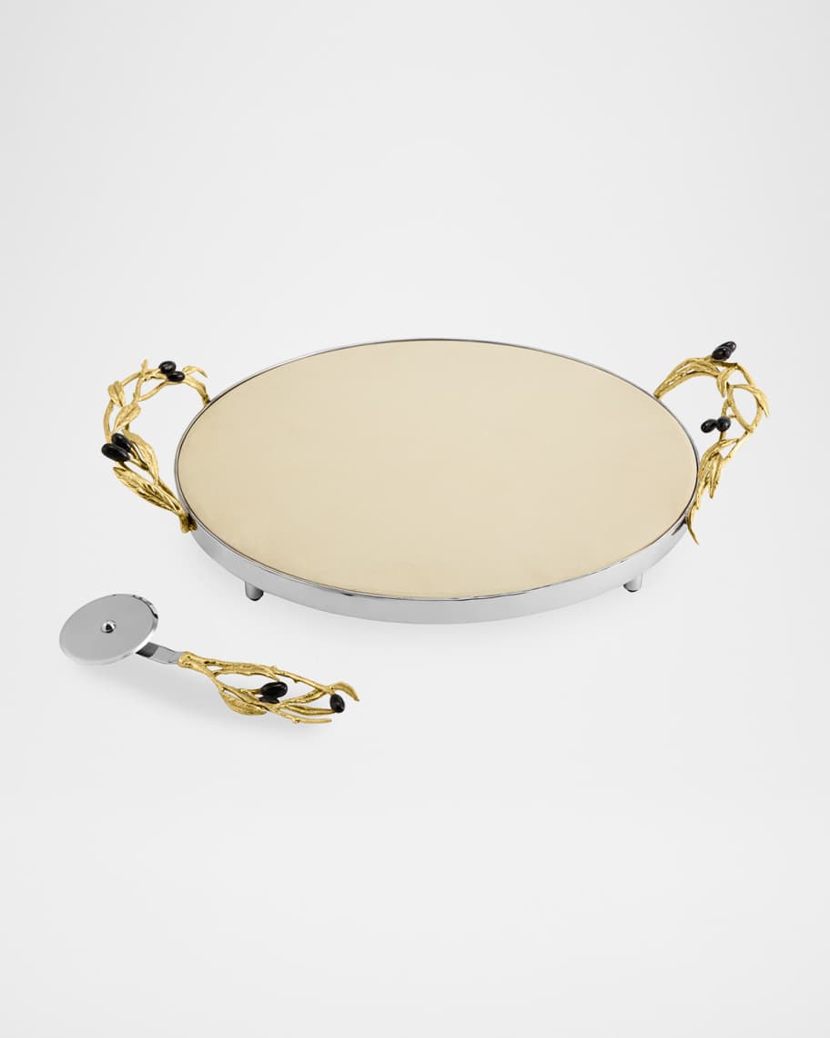 Image 1 of 5: Olive Branch Pizza Stone