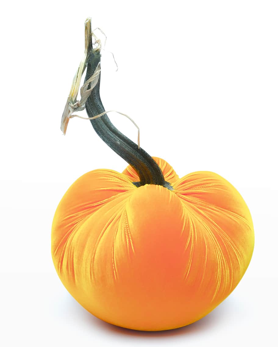 Image 1 of 1: Large Velvet Pumpkin