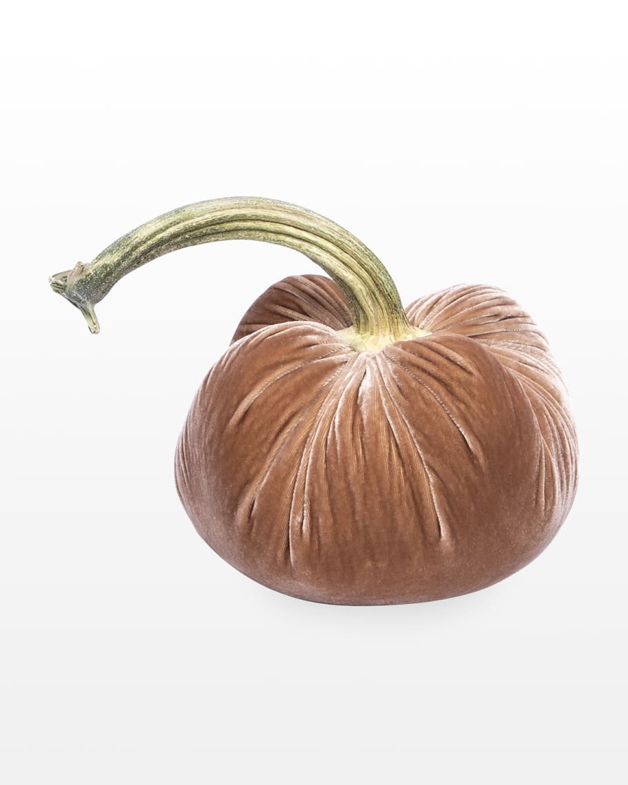 Image 1 of 1: 6" Velvet Pumpkin