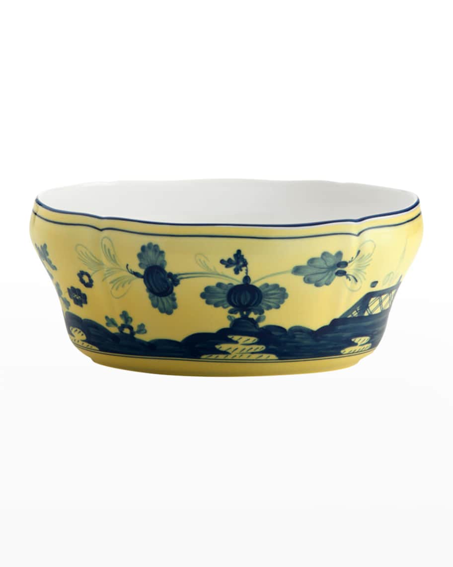 Image 1 of 1: Antico Doccia Oval Salad Bowl
