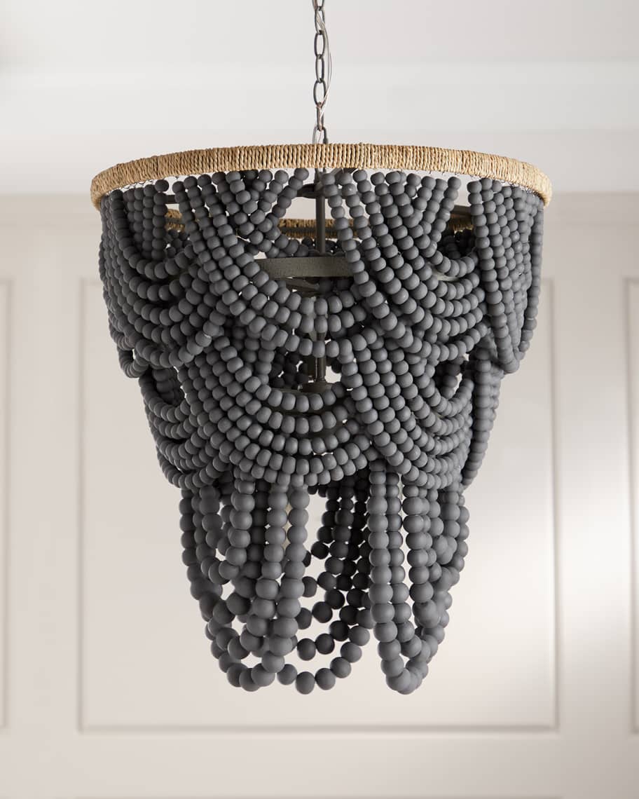 Regina Andrew Lorelei Wood Bead Chandelier Horchow