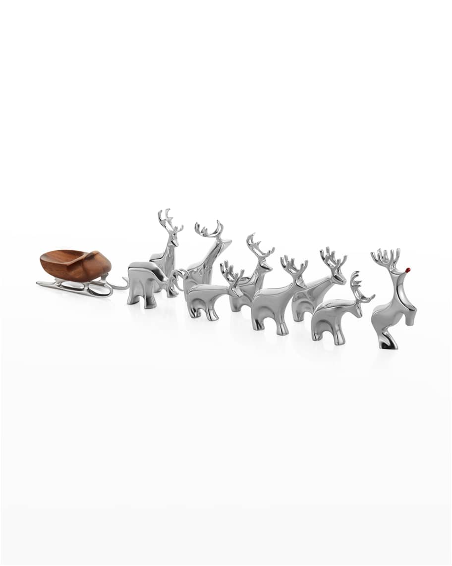 Image 1 of 1: 10-Piece Mini Reindeer Christmas Set