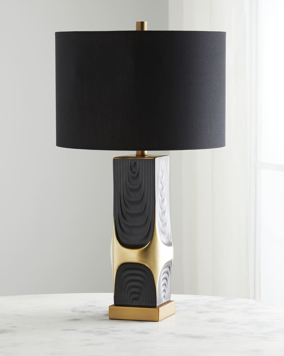 Gold ceramic table lamp discount